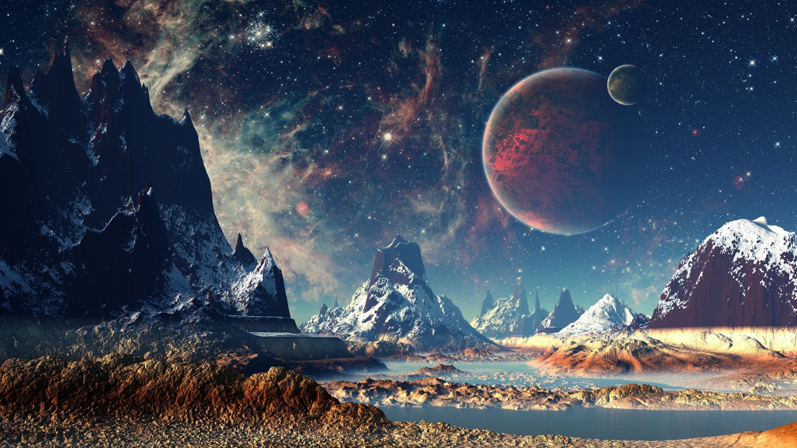 4K Creative Universe Planet Wallpaper Wallpaper Download ...
