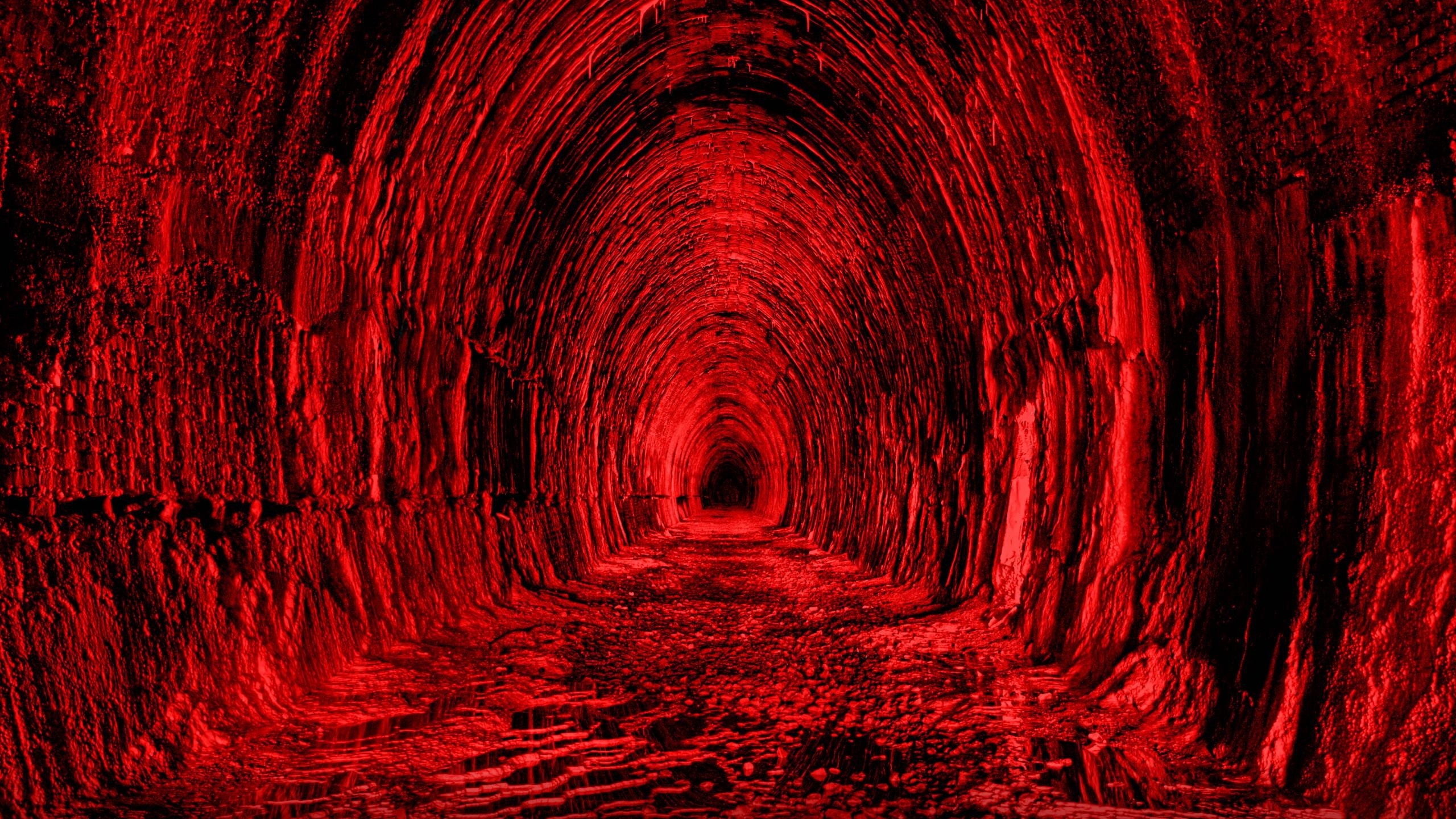 The Force of Neutrina (Patty & Ray) Tunnel-Red-Black-Light-Wallpaper-Background-Mac-iMac