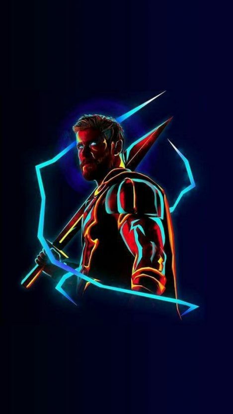 Thor Neon Avengers infinity War iPhone