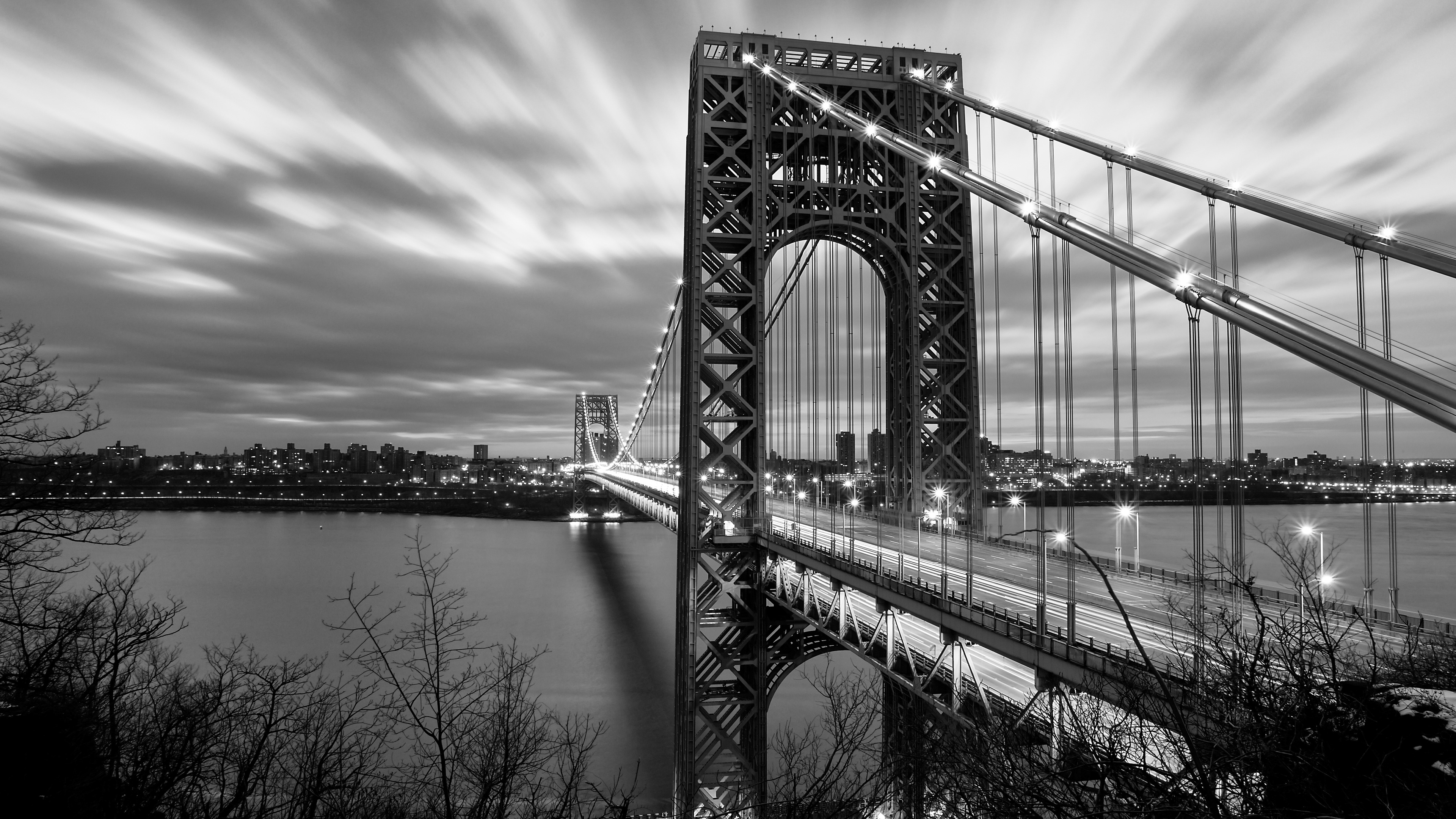 George Washington Bridge 4k Ultra Hd Desktop Wallpaper Download High Resolution 4k Wallpaper